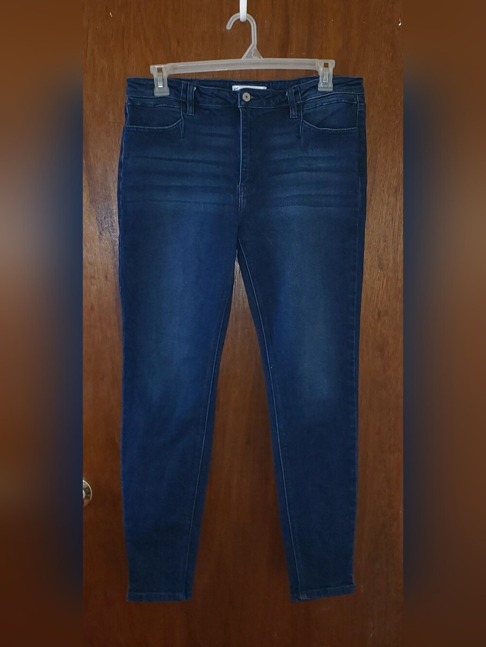 Kancan Jeans Sz 32 Skinny Mid Rise Dark Blue Dark Wash